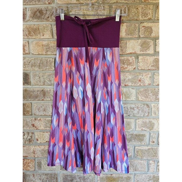 Prana Women's XS Solana‎ Grapevine Gemstone Halter A-Line Dress Purple EUC - Picture 3 of 10